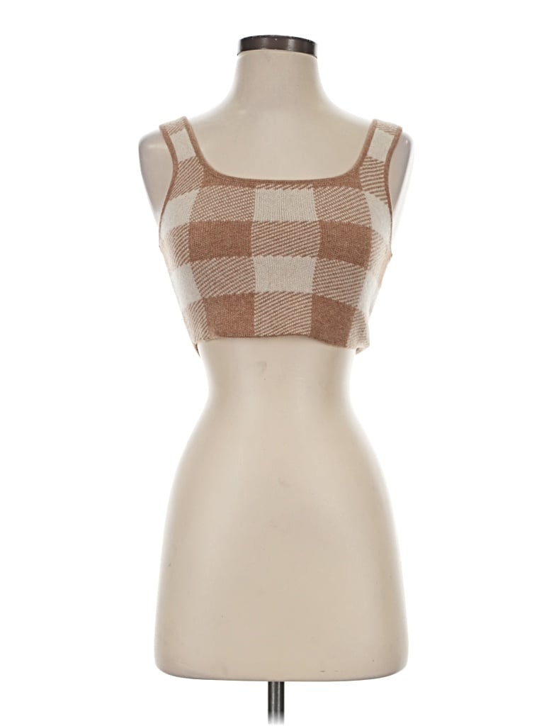 Pre-owned Reformation Sweater Vest In Brown