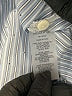 Sioni 100% Polyester Stripes Blue Long Sleeve Blouse Size S - photo 8