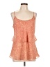 CAbi 100% Polyester Orange Sleeveless Blouse Size L - photo 1