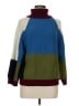 See By Chloé 100% Wool Color Block Blue Cardigan Size M - photo 1