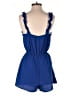 Bebop 100% Polyester Solid Blue Romper Size S - photo 2