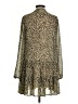 By Together 100% Polyester Animal Print Tan Casual Dress Size S - photo 2