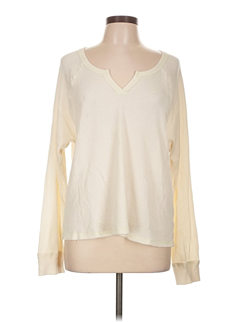 Pre-owned T.la Long Sleeve T-shirt In Ivory