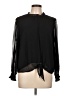 Calvin Klein 100% Polyester Black Long Sleeve Blouse Size L - photo 1