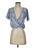 ASTR The Label 100% Polyester Blue Short Sleeve Blouse Size S - photo 1