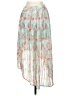 JOA Floral Teal Casual Skirt Size XS - photo 2