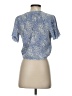 ASTR The Label 100% Polyester Blue Short Sleeve Blouse Size S - photo 2