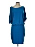 Moda International Solid Blue Cocktail Dress Size L - photo 1