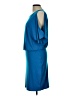 Moda International Solid Blue Cocktail Dress Size L - photo 5