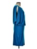 Moda International Solid Blue Cocktail Dress Size L - photo 4