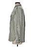 Express Solid Gray Long Sleeve Button-Down Shirt Size M - photo 5
