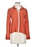 Timing 100% Polyester Color Block Orange Long Sleeve Blouse Size S - photo 1