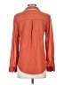 Timing 100% Polyester Color Block Orange Long Sleeve Blouse Size S - photo 2