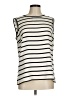 St. John Ivory Sleeveless Silk Top Size M - photo 1