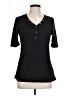 Doe & Rae Black Short Sleeve Blouse Size L - photo 1