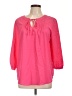 Elle Pink 3/4 Sleeve Blouse Size L - photo 1