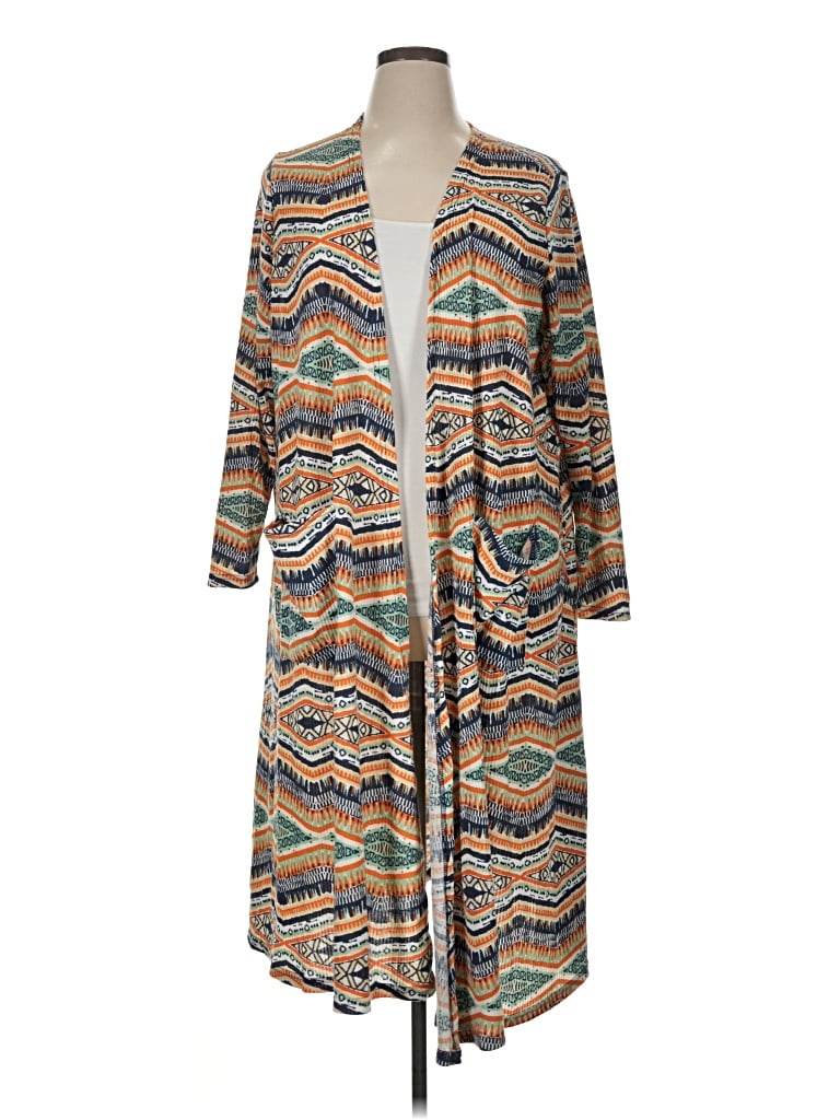 Pre-owned Lularoe Cardigan Sweater In Brown