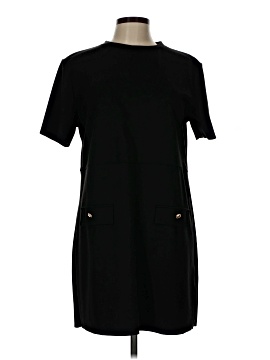 women's black dress coats Black Jersey Tiered Midi Shirt Dress main image 0
