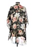 Emory Park 100% Polyester Black Kimono Size S - photo 2