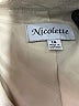 Nicolette 100% Polyester Ivory Blazer Size 14 - photo 6