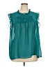 Torrid 100% Polyester Teal Sleeveless Blouse Size 3X Plus (3) - photo 1