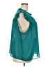 Torrid 100% Polyester Teal Sleeveless Blouse Size 3X Plus (3) - photo 4