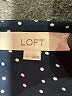 Ann Taylor LOFT 100% Polyester Polka Dots Black Long Sleeve Blouse Size S - photo 7