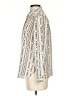 Banana Republic 100% Polyester Animal Print Ivory Long Sleeve Blouse Size XS - photo 5