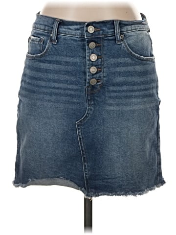 Kensie Denim Skirt (view 1)