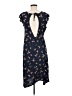 Roxy 100% Viscose Print Blue Casual Dress Size M - photo 2