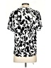 Well Worn 100% Viscose Silver Short Sleeve Blouse Size XS - photo 2
