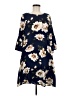 Les Amis 100% Polyester Floral Blue Casual Dress Size M - photo 1