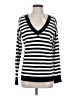 Gap 100% Cotton Stripes Black Pullover Sweater Size S - photo 1