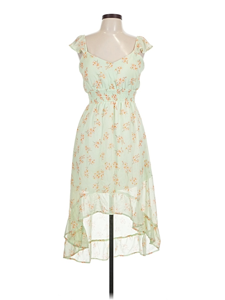 Pre-owned No Boundaries Casual Dress In Green