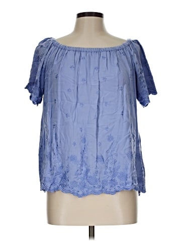 Blue Rain Short Sleeve Blouse (view 1)