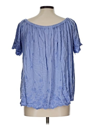 Blue Rain Short Sleeve Blouse (view 2)