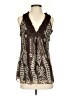 Max Studio 100% Polyester Brown Sleeveless Blouse Size S (petite) - photo 1