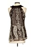 Max Studio 100% Polyester Brown Sleeveless Blouse Size S (petite) - photo 2