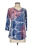 Assorted Brands Blue 3/4 Sleeve T-Shirt Size XS - photo 1