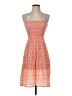Cool Change 100% Rayon Stripes Orange Cocktail Dress Size S - photo 1