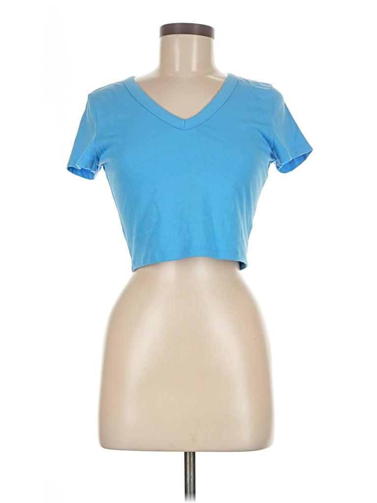 Pre-owned Wild Fable Short Sleeve T-shirt In Blue
