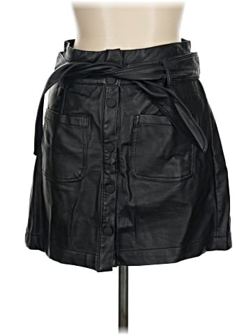 TGLA Faux Leather Skirt (view 1)