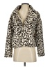 Love Token 100% Polyester Animal Print Ivory Faux Fur Jacket Size XS - photo 1