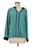 Unbranded Color Block Teal Long Sleeve Blouse Size M - photo 1