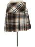 Francesca's Plaid Brown Tan Casual Skirt Size XS - photo 2