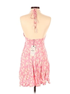 pink floral halter dress ZARA. Black floral print dress. TS – Hibuy market main image 1