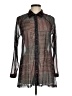 Lynn Ritchie Metallic Brown Long Sleeve Blouse Size M - photo 1