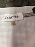 Calvin Klein 100% Polyester Checkered-gingham Gray 3/4 Sleeve Blouse Size L - photo 6