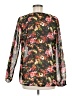 Lily White Black Long Sleeve Blouse Size L - photo 2