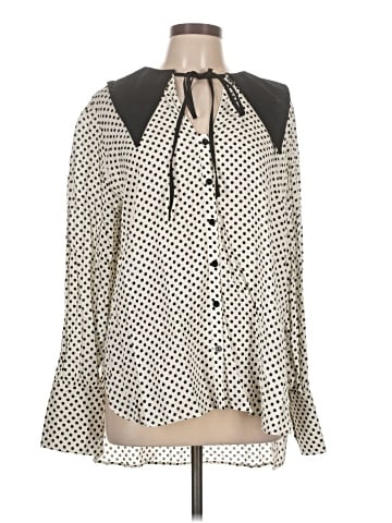Topshop Long Sleeve Blouse (view 1)